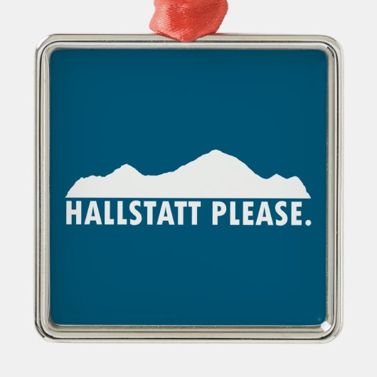 Hallstatt Österreich Bitte Ornament Aus Metall (Vorne)