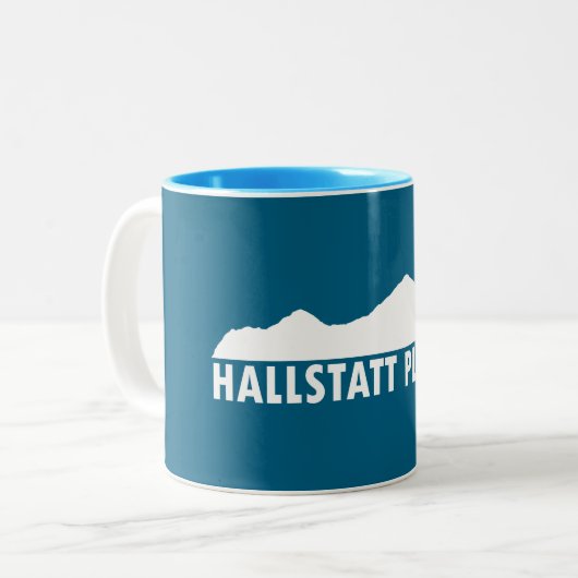 Hallstatt Österreich Bitte Zweifarbige Tasse (Vorderseite Links)