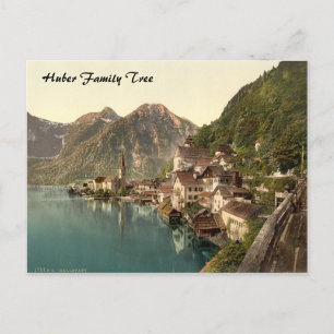 Hallstatt, Österreich Familienstammbaum Postkarte