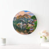 Hallstatt Österreich Große Wanduhr (Zuhause)