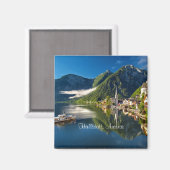 Hallstatt, Österreich landschaftliches Foto Magnet (Vorderseite/Rückseite)