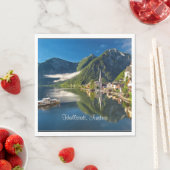 Hallstatt, Österreich landschaftliches Foto Serviette (Beispiel)