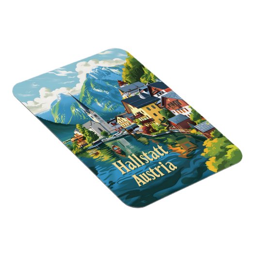 Hallstatt Österreich Magnet (Rechte Seite)