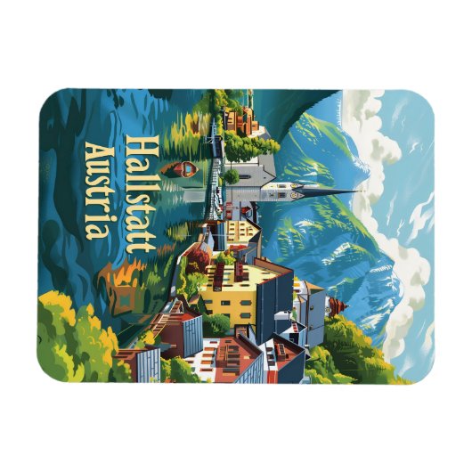 Hallstatt Österreich Magnet (Horizontal)