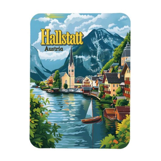 Hallstatt Österreich Magnet (Vertikal)
