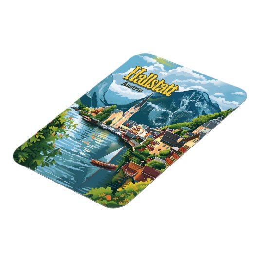 Hallstatt Österreich Magnet (Linke Seite)