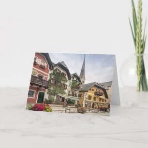 Hallstatt, Österreich, malerisches Foto Karte