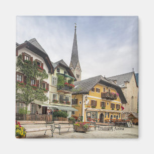 Hallstatt, Österreich, malerisches Foto, Magnet