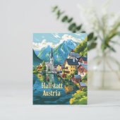 Hallstatt Österreich Postkarte (Stehend Vorderseite)