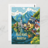 Hallstatt Österreich Postkarte (Vorne/Hinten)
