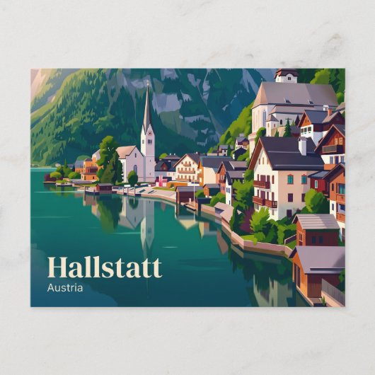 Hallstatt Österreich Postkarte (Vorderseite)