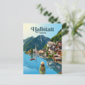 Hallstatt Österreich Postkarte (Stehend Vorderseite)