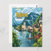 Hallstatt Österreich Postkarte (Vorne/Hinten)