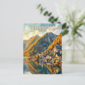 Hallstatt Österreich Postkarte (Stehend Vorderseite)