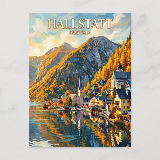 Hallstatt Österreich Postkarte (Vorderseite)