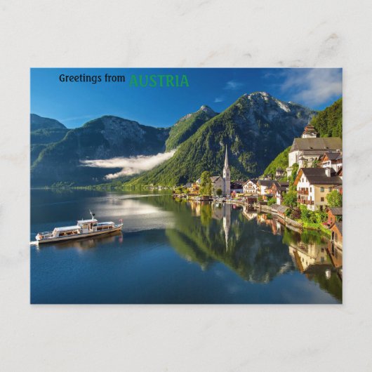 Hallstatt Österreich Postkarte (Vorderseite)