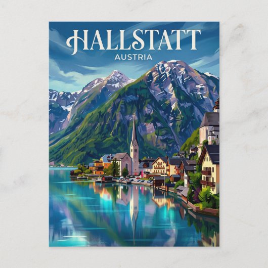 Hallstatt Österreich Postkarte (Vorderseite)