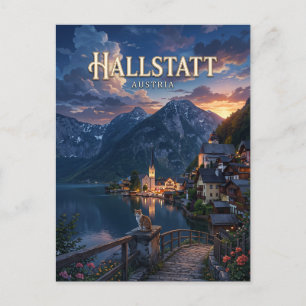 Hallstatt Österreich Postkarte