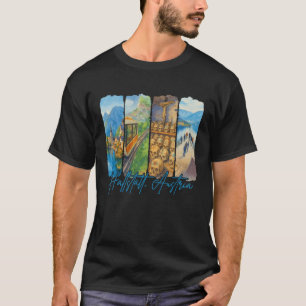 Hallstatt Österreich Reisende Reise Pinselstrich A T-Shirt