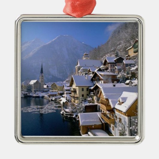 HALLSTATT ÖSTERREICH SILBERNES ORNAMENT (Vorne)