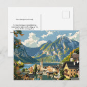 Hallstatt, Österreich Vintage Travel Postkarte (Vorne/Hinten)