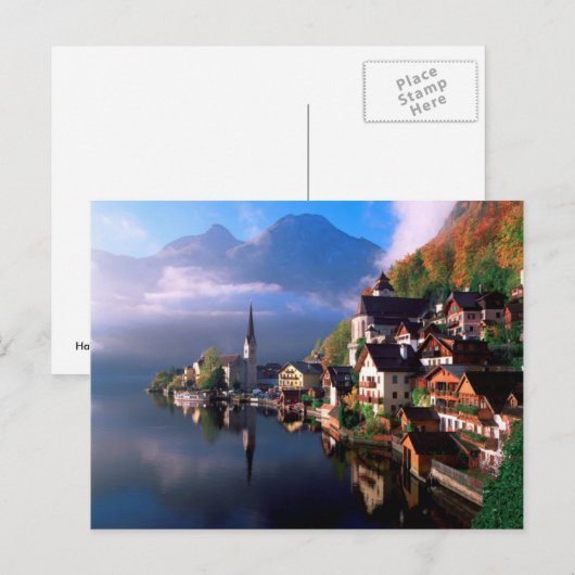 Hallstatt Postkarte (Vorne/Hinten)