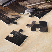 Hallstatt Stadt im Winter im Schnee Puzzle (Seite)