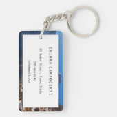 Hallstatt Stadt im Winter im Schnee Schlüsselanhänger (Rückseite)