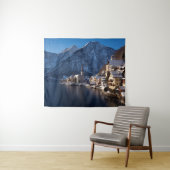 Hallstatt Stadt im Winter im Schnee Wandteppich (Beispiel (Horizontal))