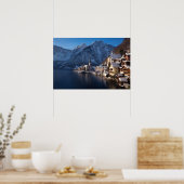 Hallstatt Stadt im Winter Poster (Küche)