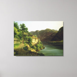 Hallstatter See, 1824 (Öl auf Leinwand) Leinwanddruck