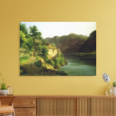 Hallstatter See, 1824 (Öl auf Leinwand) Leinwanddruck (Insitu (Wohnzimmer))