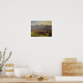 Hallstatter-See (Öl auf Leinwand) Poster (Küche)