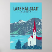 Hallstätter See Österreich Reisen Vintag Poster (Vorne)