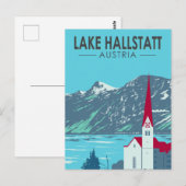 Hallstätter See Österreich Reisen Vintag Postkarte (Vorne/Hinten)