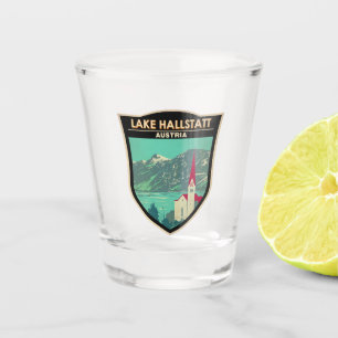 Hallstätter See Österreich Reisen Vintag Schnapsglas