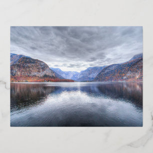 Hallstätter See Träume Folien Feiertagspostkarte