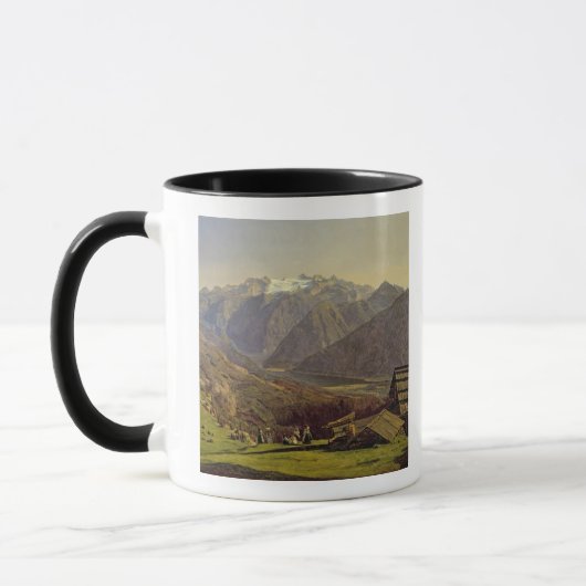 Hallstatter-Sehen Sie (Öl auf Leinwand) Tasse (Links)