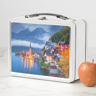 Hallsttat night szene, Österreich Metall Brotdose