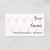 "Hallt" berufliche Sänger-Geschäfts-Karten wider Visitenkarte (Vorderseite)