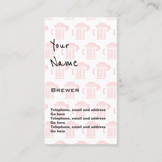 "Hallt" Brauer-Preis-Karten wider Visitenkarte (Vorderseite)