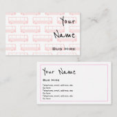 "Hallt" Bus-MietVisitenkarten wider Visitenkarte (Vorne/Hinten)