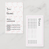 "Hallt" Golf-berufliche Preis-Karten wider Visitenkarte (Vorne/Hinten)