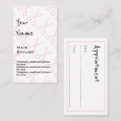 "Hallt" Haar-Stylist-Verabredungs-Karten wider Terminkarte (Vorne/Hinten)