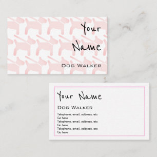 "Hallt" Hundewanderer-Visitenkarten wider Visitenkarte