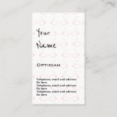 "Hallt" Optiker-Verabredungs-Karten wider Terminkarte (Vorderseite)