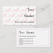 "Hallt" Pilates Visitenkarten wider Visitenkarte (Vorne/Hinten)