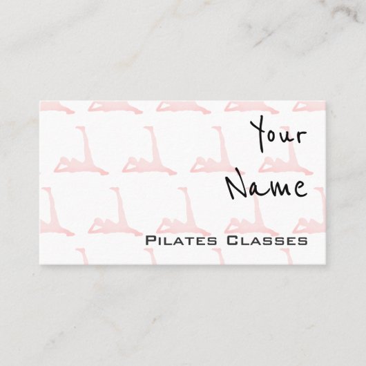 "Hallt" Pilates Visitenkarten wider Visitenkarte (Vorderseite)