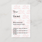 "Hallt" Schwimmen-Lehrer-Preis-Karten wider Visitenkarte (Vorderseite)