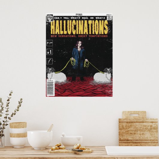Halluzinationen Comic-Abdeckung PVRIS Poster (Küche)
